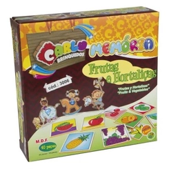 MEMORIA FRUTAS E HORTALIÇAS  40 PEÇAS - CARLU - 3006