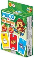 JOGO DO MICO + MEMORIA 2 EM 1 - GGBPLAST - 1055
