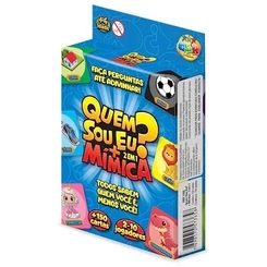 JOGO QUEM SOU EU + MIMICA - 2 EM 1 - GGBPLAST - 1058