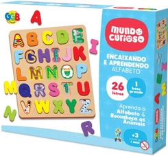 ENCAIXADOR E APREDENDO - ALFABETO - GGBPLAST - 1120
