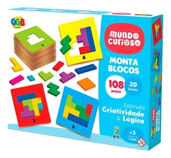 JOGO MONTA BLOCOS 108 PEÇAS - GGBPLAST - 1141