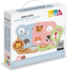 JOGO MINI LOTO - ANIMAIS PELO MUNDO - BABEBI - 703