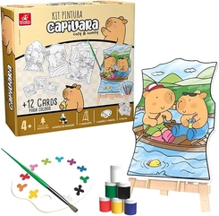 SUPER KIT PINTURA CAPIVARA COZY & COMFY - BRINCADEIRA DE CRIANÇA - 7025