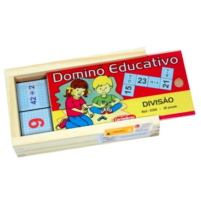 Dominó De Divisão - Carimbras - Jogo Educativo - Escolar - Matemática