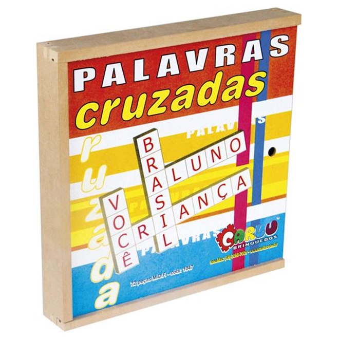 Jogo de Tabuleiro Infantil - Palavras Cruzadas - Pais e Filhos