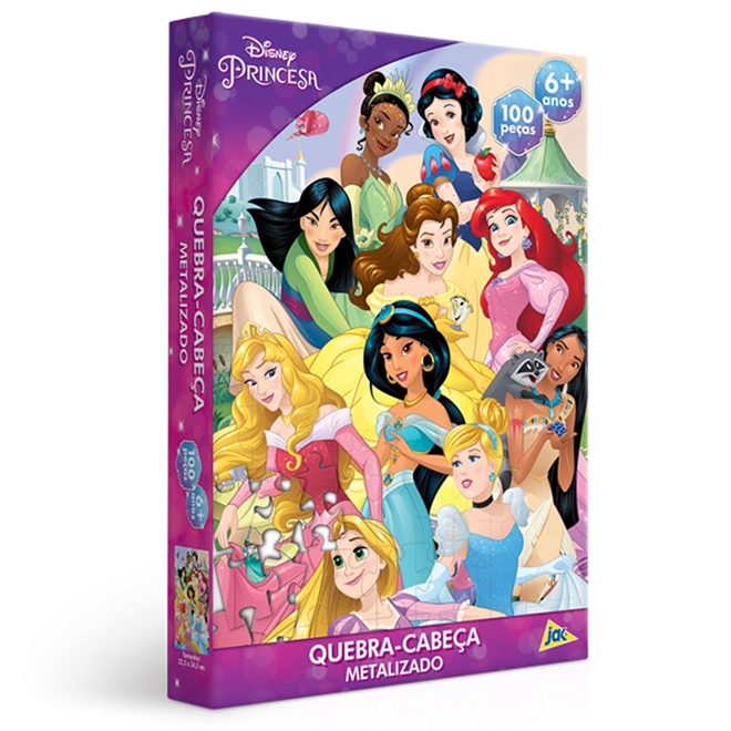 Quebra-Cabeça Toyster Disney Princesas 100 Peças - Pequenos Travessos