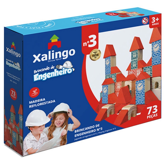 Brincando de Engenheiro Blocos de Montar 42 peças Xalingo - xalingo