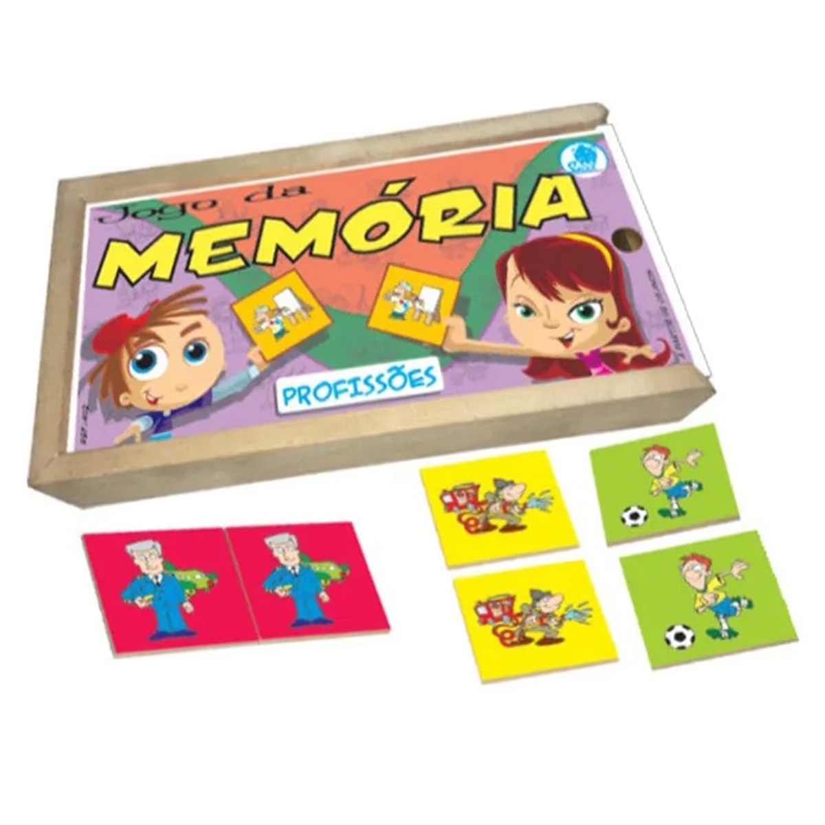 Jogo da Memória das Profissões em Madeira - Simque