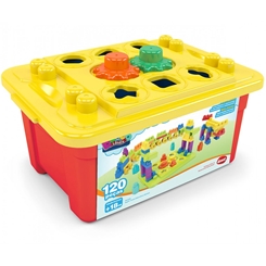 Caixa de Brinquedo com Blocos de Montar 22 Peças - Wp Connect