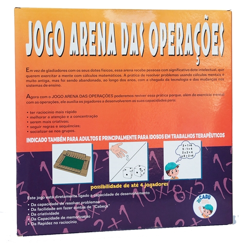 Jogo Educativo de Matemática e Pedagógico Quatro Operações em