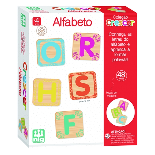 Jogo Educativo Crescer Alfabeto Ref: 450 Nig Brinquedos