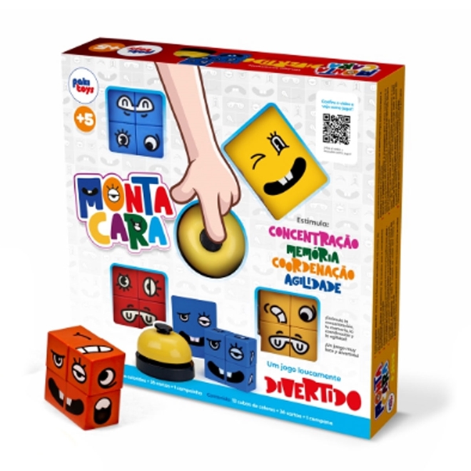 Jogo montessori monta cara blocos com campainha - Pakiplast - Outros Jogos  - Magazine Luiza