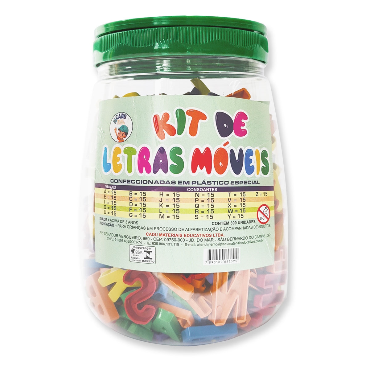 Kit Letras O Kit letras móveis de 390 peças: confira na Casa da Educação