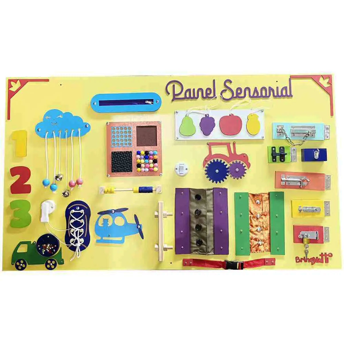 Casa da Educação - Painel Sensorial - Brinqmutti - 143