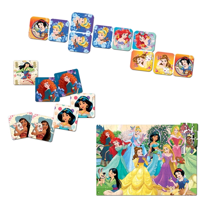 Jogo de Dominó Infantil - Princesas Disney - 28 Peças Toyster