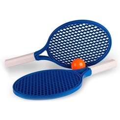 Conjunto de raquete tenis infantil clispeed com 2 pecas plastico