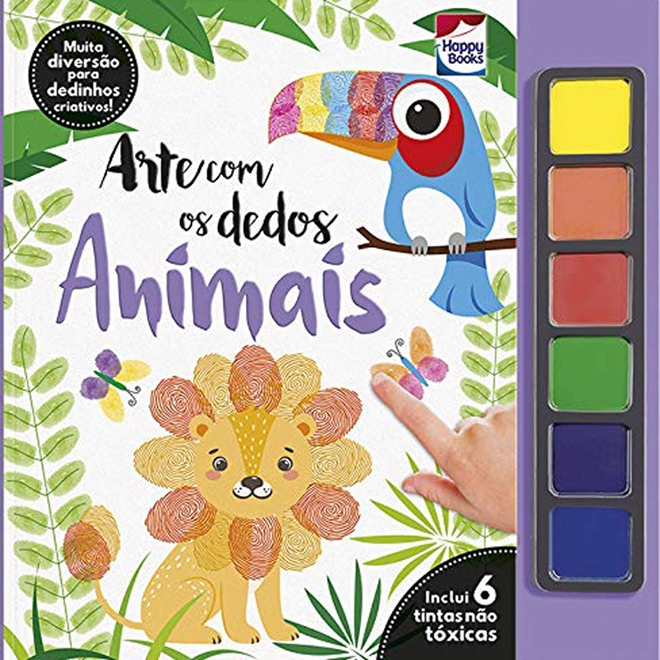 Livro de brinquedos para desenhar com os dedos