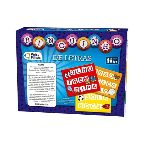 Jogo Infantil Bingo Pais E Filhos - Shopel Papelaria