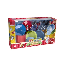 KIT COZINHA INFANTIL - 11PÇS INOX - DM TOYS - 37