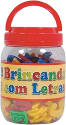 BRINCANDO COM AS LETRAS POTE COM 173PÇ - PAIS & FILHOS - 2802