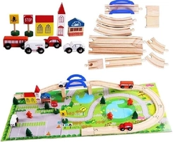 MINI CIDADE C/PISTA DE MADEIRA - SPIDER IMPORT - 2347