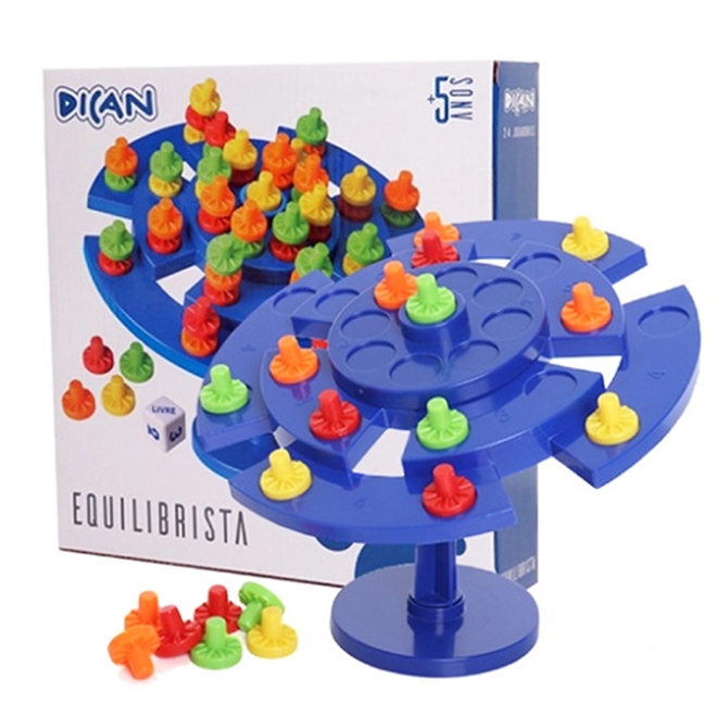 Jogo matemático educativo brinquedo robô equilibrista mini