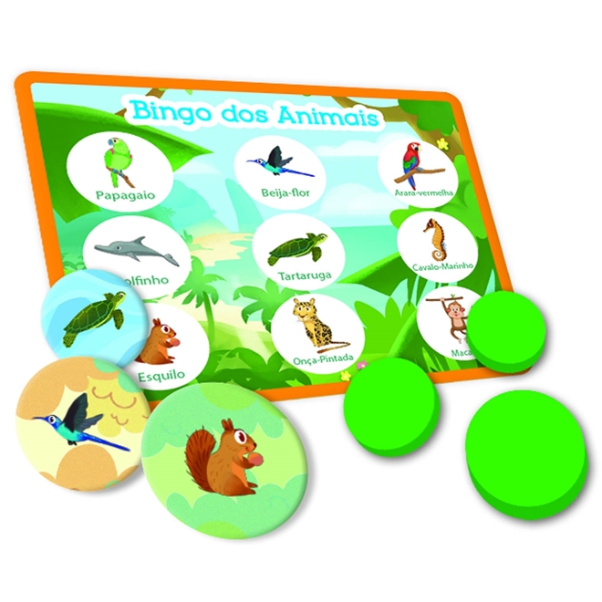 Jogo - Bingo Com Animais Hasbro - Tio Gêra