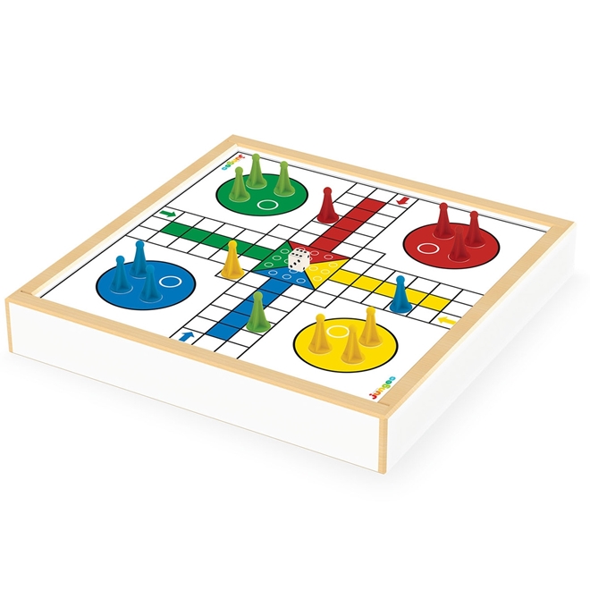 Jogo de Tabuleiro - Coleção de Jogos - Damas Ludo Trilha Sobe e