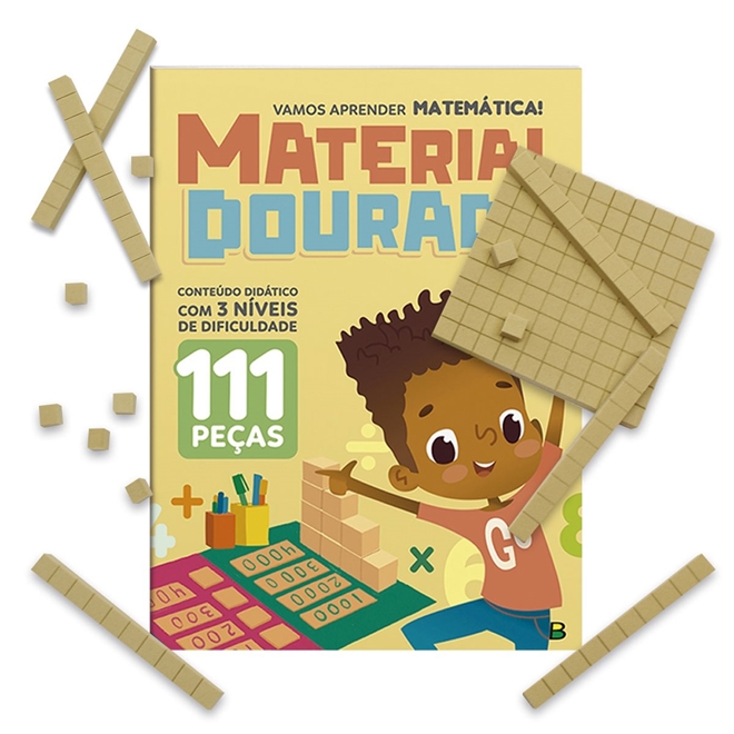 Jogo Didático De Madeira Material Dourado 111 Peças - Vou Comprar