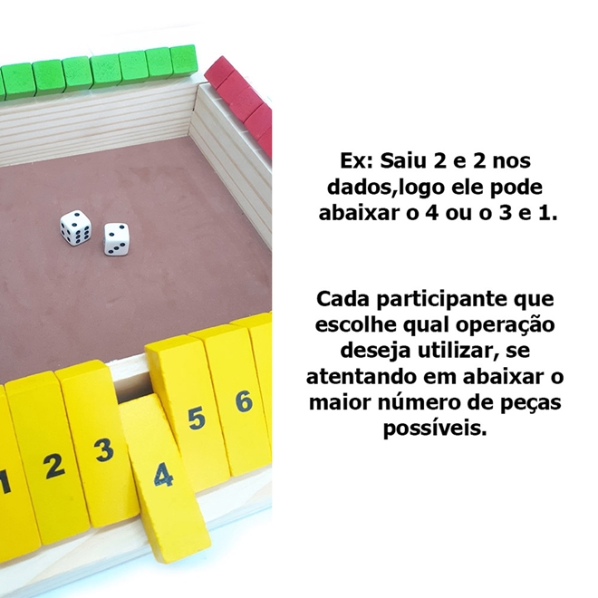 Jogo Matemático - Abre e Fecha em Madeira — Banca Kids