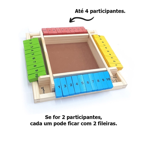 Jogo Matemático Educativo Abre E Fecha Em Madeira