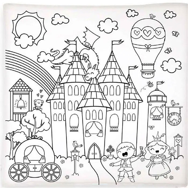 Kit Infantil Princesas 147 Desenhos para Imprimir e Colorir