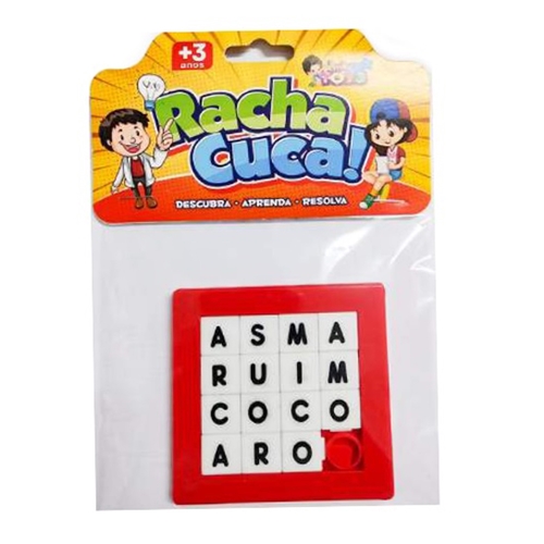 Jogo Retrô Racha Cuca Letras e Números com Tag Personalizada