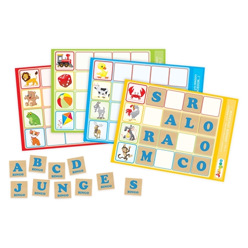 Bingo Jogo Cartelas Em Madeira Infantil Brinquedo Completo