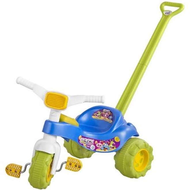 TRICICLO TICO-TICO BICHOS AZUL COM ARO MAGIC TOYS 3510