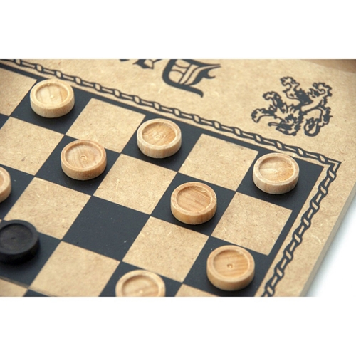 Ícone plano de tabuleiro de damas de madeira jogos de tabuleiro