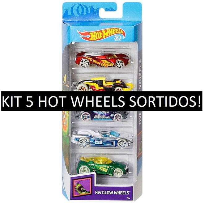 Pacote com 3 Carrinhos Hot Wheels Sortidos - Mattel