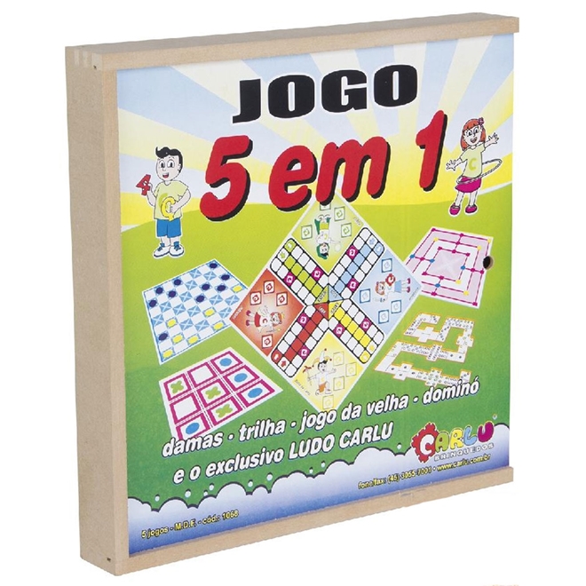 Jogo de Ludo Carlu Brinquedos