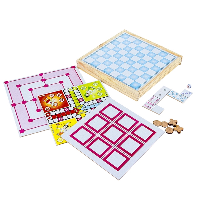 Jogo Ludo - Madeira - 1604 - Carlu - Kits e Gifts