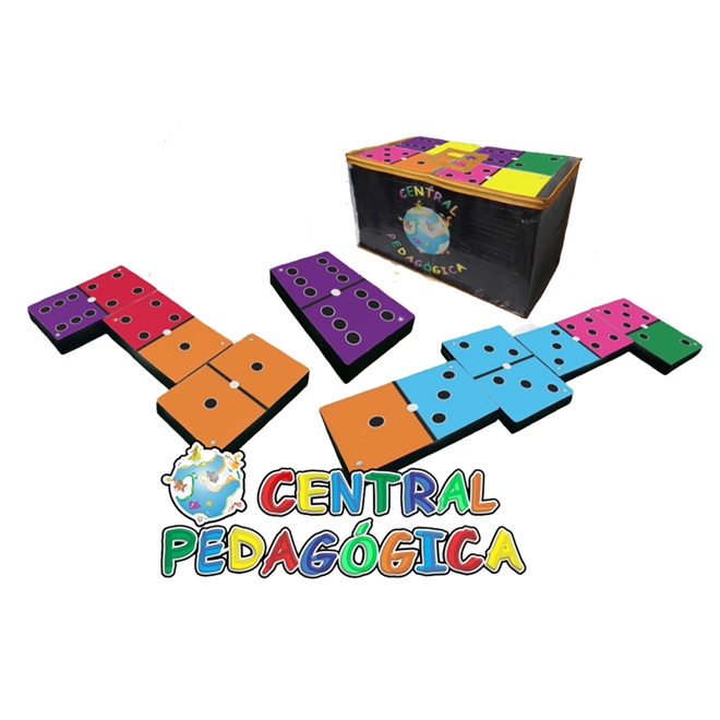 Jogo Espumado de Dominó Matemática Adição Mega Gigante Central Pedagógica